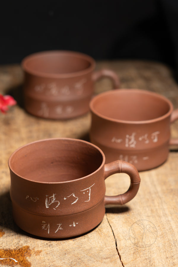 Early 80s Yixing 3 Cup Set